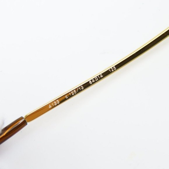 Authentic CHANEL CC Logo Gold Plated Vintage Gradient Tinted Lens Sunglasses Y2K - Picture 10 of 10